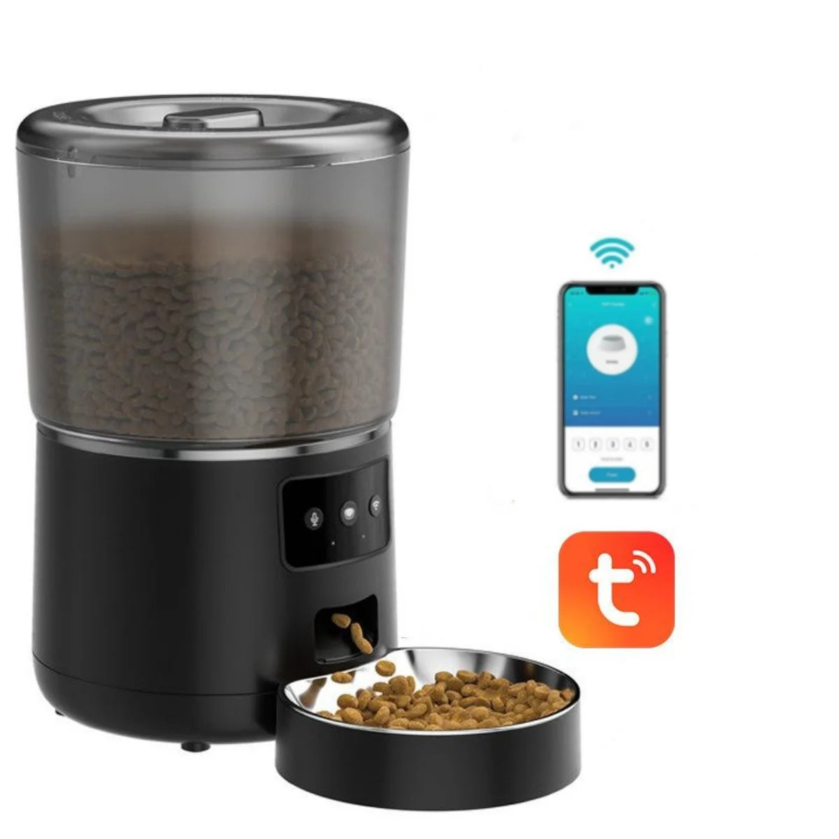 MyPetsBay™ Smart Automatic Pet Feeder 4L App-Controlled Food Dispenser for Cats & Dogs