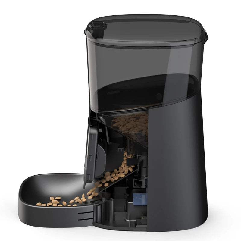 MyPetsBay™ 6L Smart Automatic Pet Feeder – WiFi App Control, Scheduled Feeding, Voice Call, Dual Power Supply for Cats, Puppies & All Dog Breeds