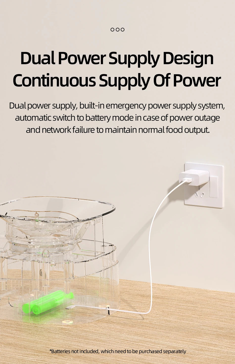 MyPetsBay™ Smart WiFi Automatic Pet Feeder Dual Bowl Food Dispenser for Cats & Dogs