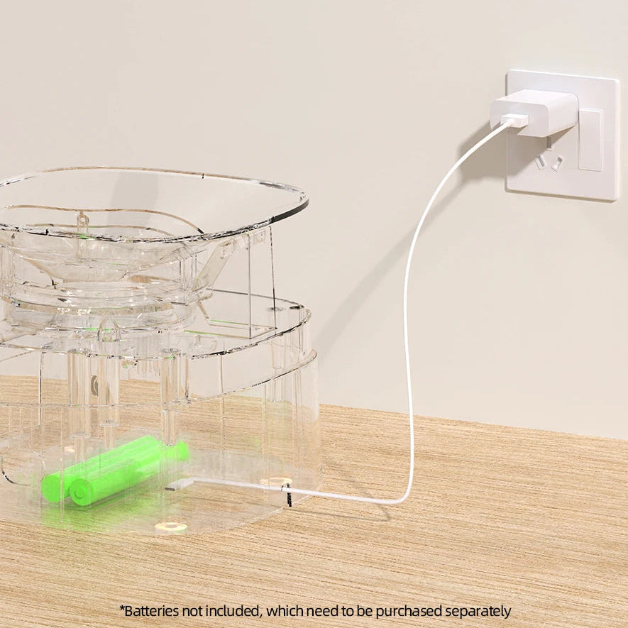 MyPetsBay™ Smart WiFi Automatic Pet Feeder Dual Bowl Food Dispenser for Cats & Dogs