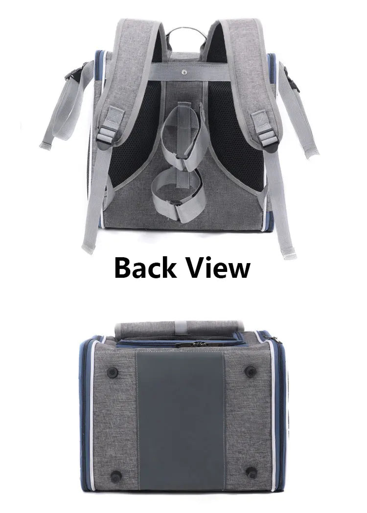 MyPetsBay™ 3-in-1 Bicycle Pet Carrier Bag  Convertible Cat & Small Dog Travel Backpack for Outdoor Adventures