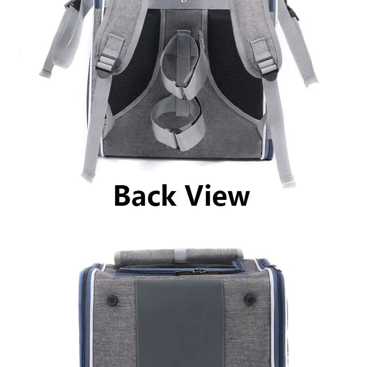 MyPetsBay™ 3-in-1 Bicycle Pet Carrier Bag  Convertible Cat & Small Dog Travel Backpack for Outdoor Adventures