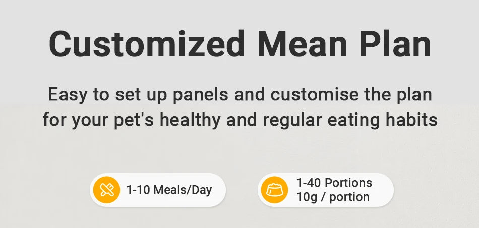 MyPetsBay™ ROJECO Smart Automatic Pet Feeder WiFi App Control Cat & Dog Food Dispenser