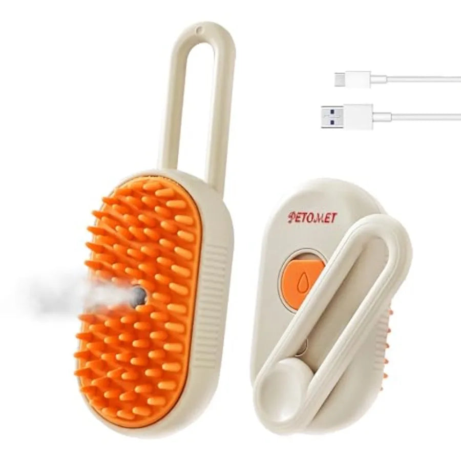 MyPetsBay™ 4-in-1 Pet Steam Brush & Grooming Comb