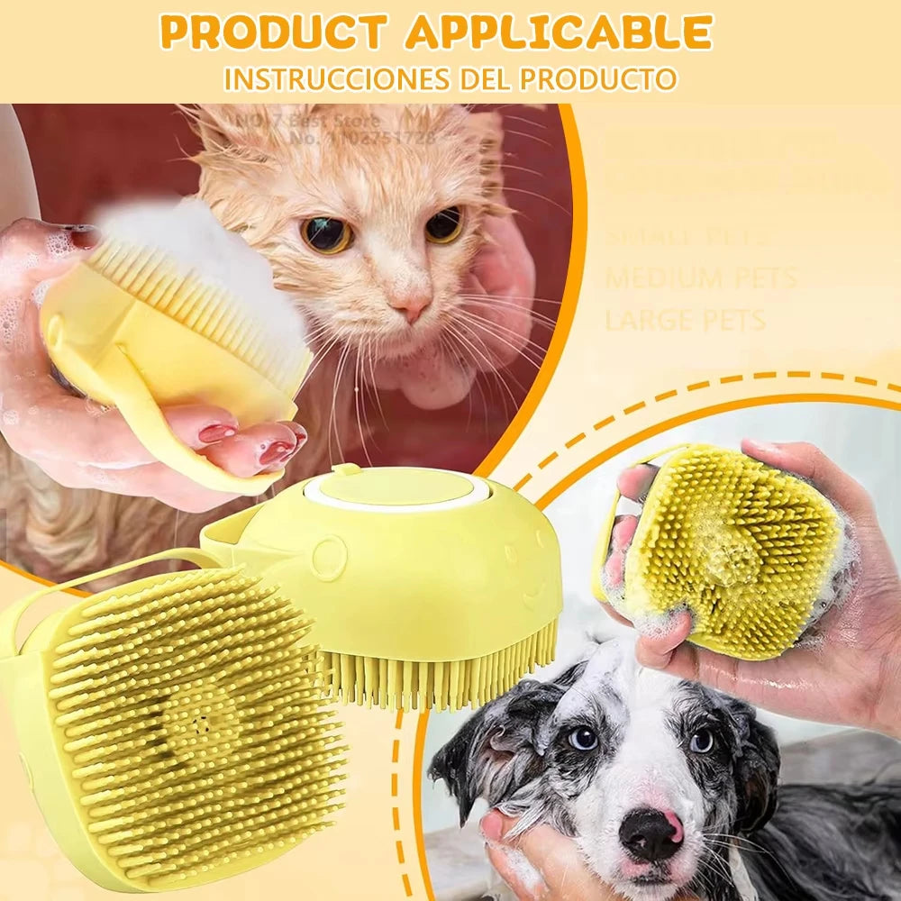 MyPetsBay™ Silicone Pet Massage & Bath Brush