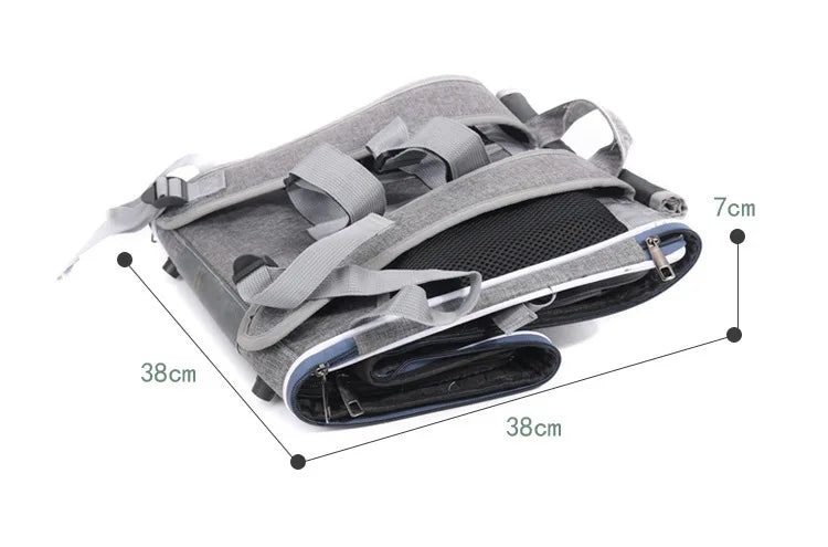 MyPetsBay™ 3-in-1 Bicycle Pet Carrier Bag  Convertible Cat & Small Dog Travel Backpack for Outdoor Adventures