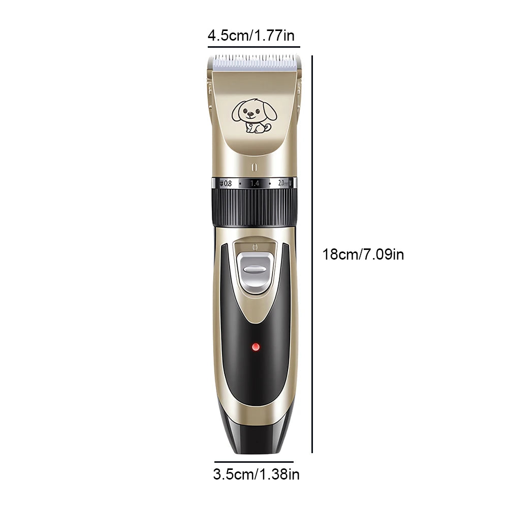 MyPetsBay™ Rechargeable Pet Clipper Grooming Kit – Professional Hair Trimmer & Shaver for Cats & Dogs