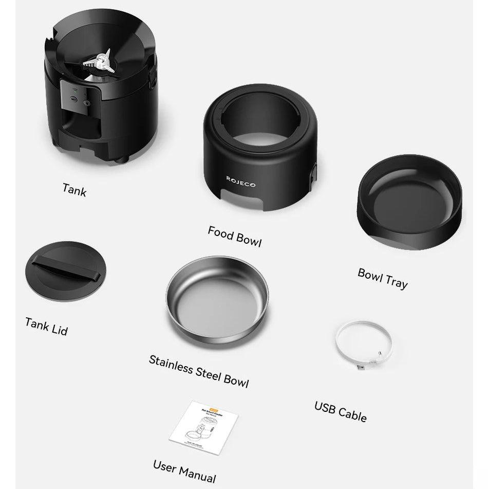 MyPetsBay™ ROJECO Smart Automatic Pet Feeder WiFi App Control Cat & Dog Food Dispenser