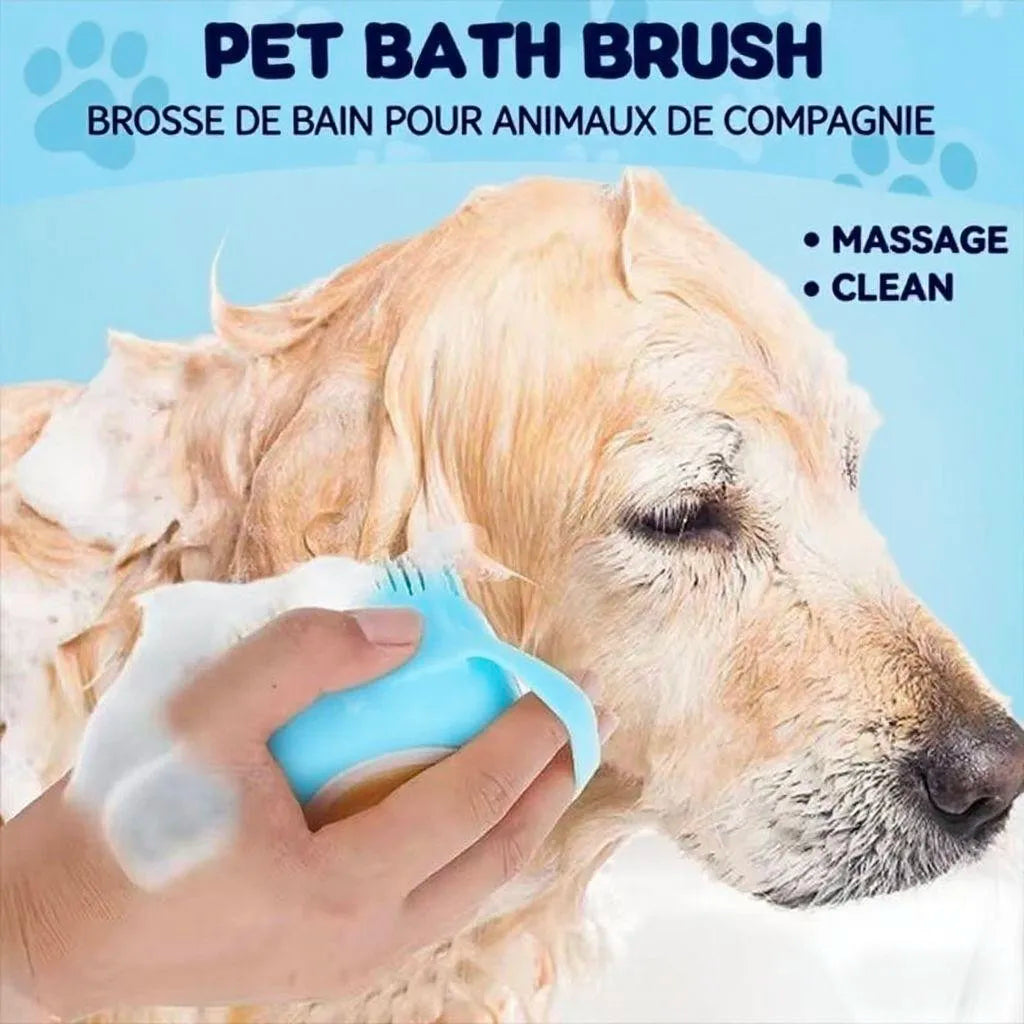 MyPetsBay™ Silicone Pet Massage & Bath Brush