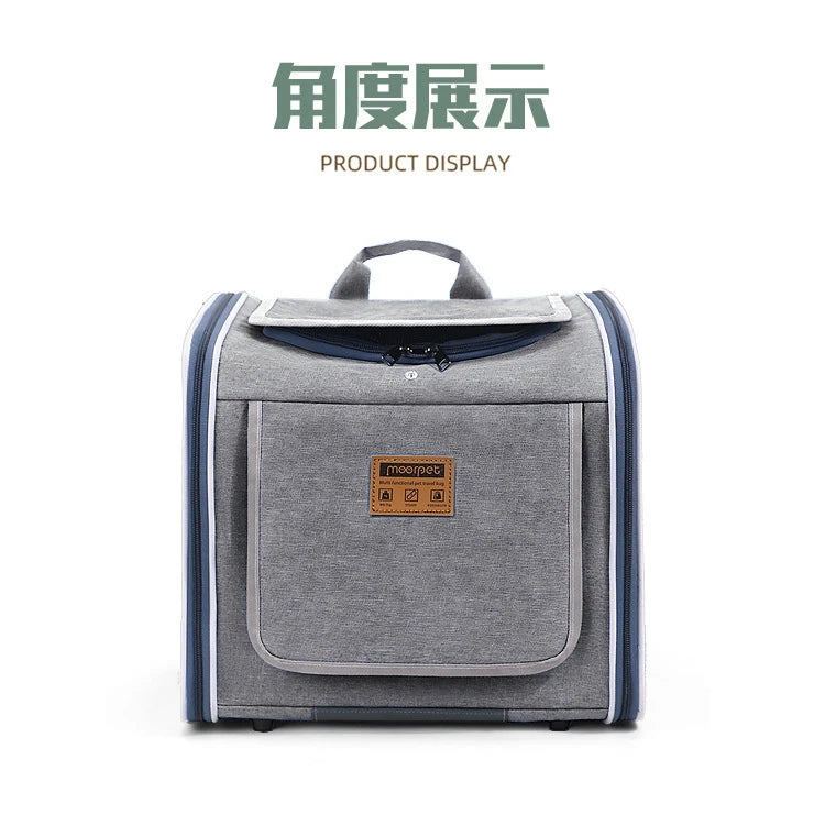 MyPetsBay™ 3-in-1 Bicycle Pet Carrier Bag  Convertible Cat & Small Dog Travel Backpack for Outdoor Adventures