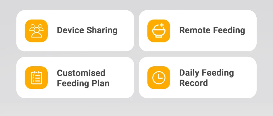 MyPetsBay™ ROJECO Smart Automatic Pet Feeder WiFi App Control Cat & Dog Food Dispenser