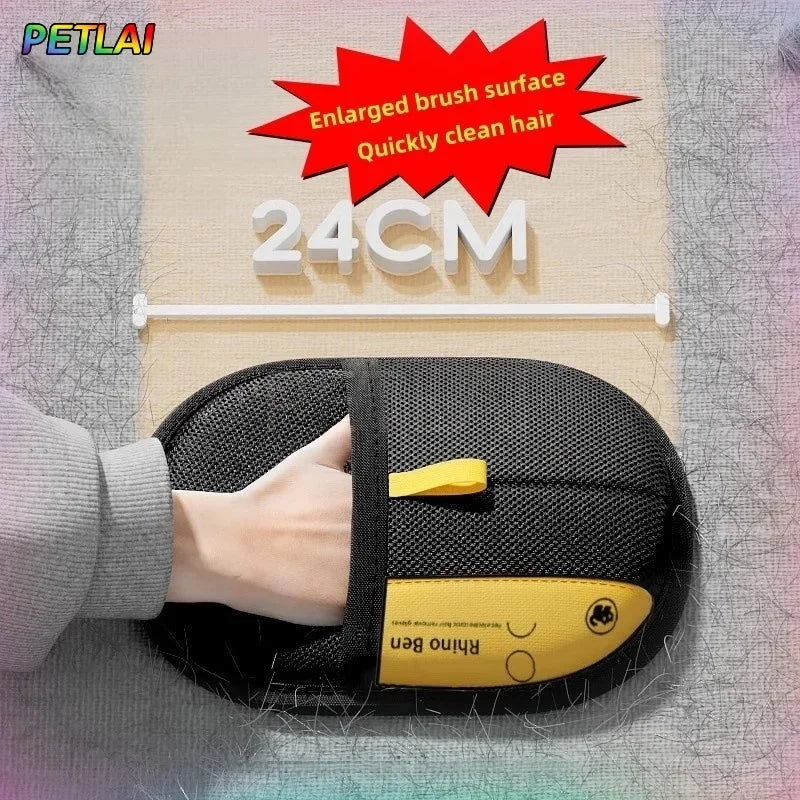 MyPetsBay™ Electrostatic Hair Glove Reusable, Washable Pet Hair Remover for Couch Carpet & Clothes