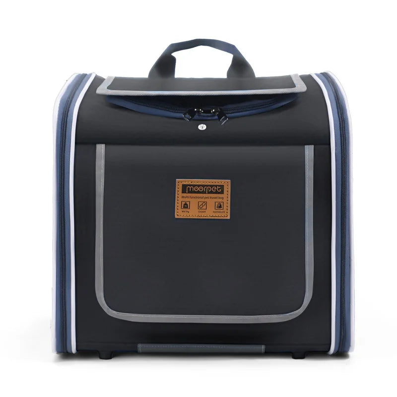 MyPetsBay™ 3-in-1 Bicycle Pet Carrier Bag  Convertible Cat & Small Dog Travel Backpack for Outdoor Adventures