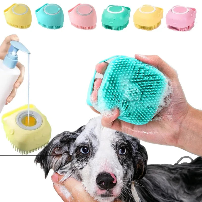 MyPetsBay™ Silicone Pet Massage & Bath Brush