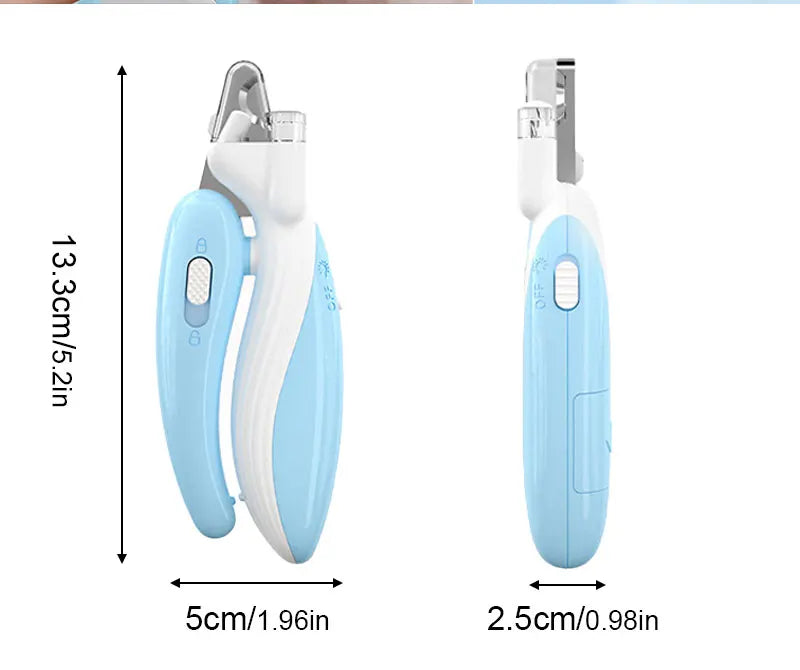 MyPetsBay™ LED Pet Nail Clipper – Safe, Precise & Easy Trimming for Cats, Dogs