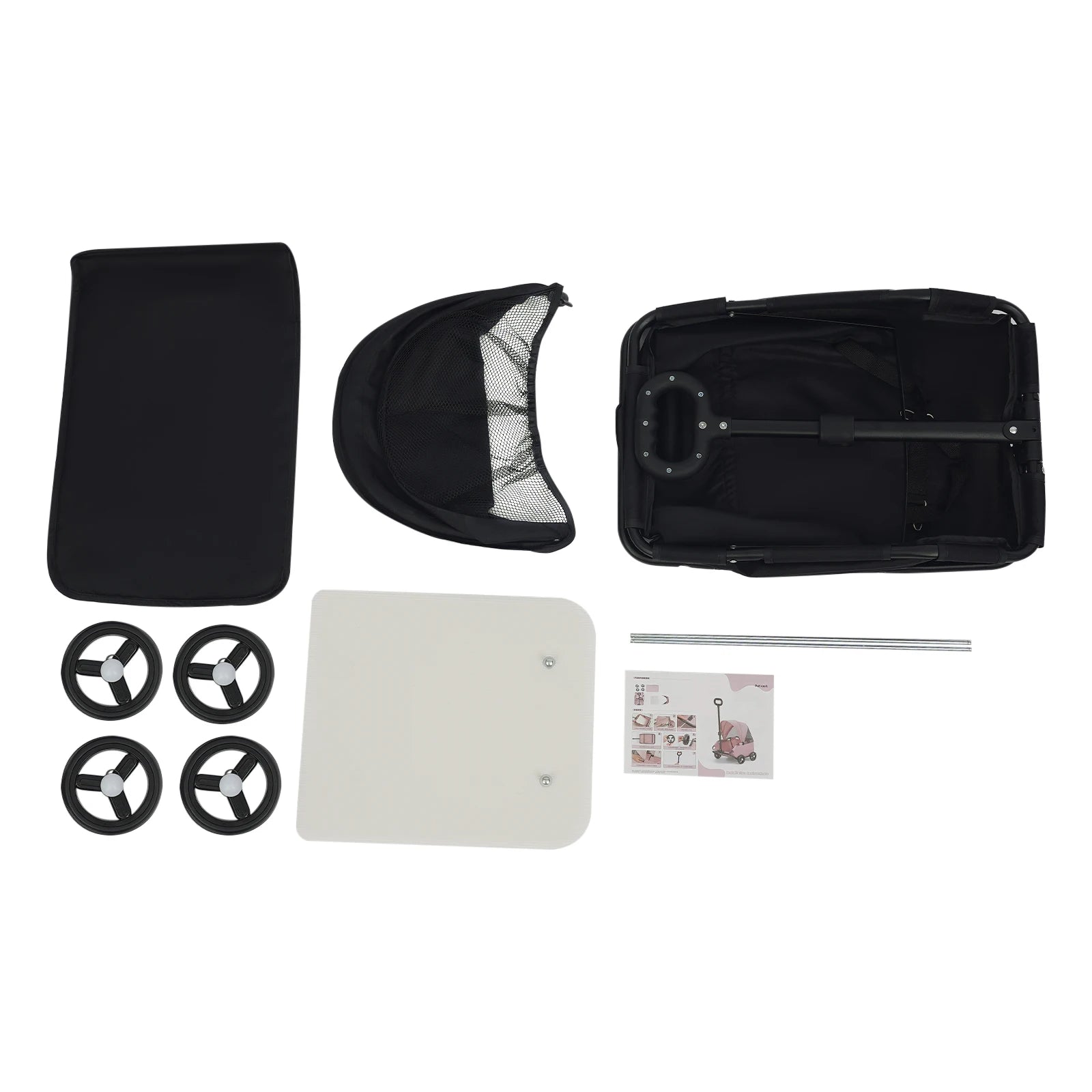 MyPetsBay™ Lightweight Foldable Pet Stroller – Travel Made Easy for Small Dogs and Cats