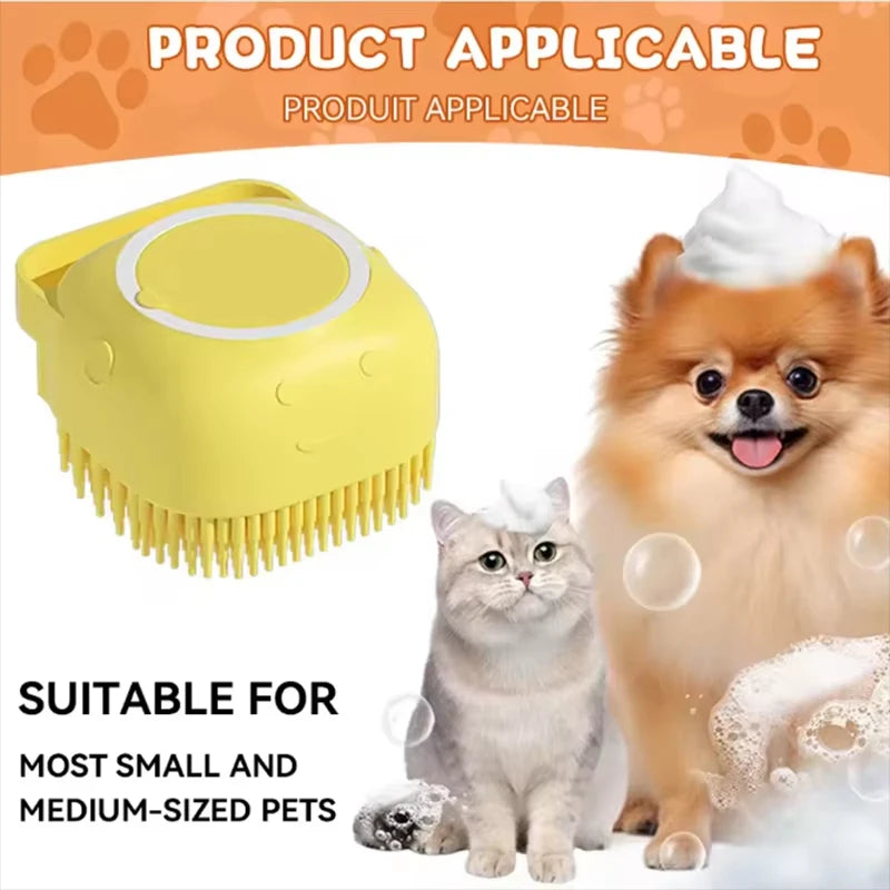MyPetsBay™ Silicone Pet Massage & Bath Brush