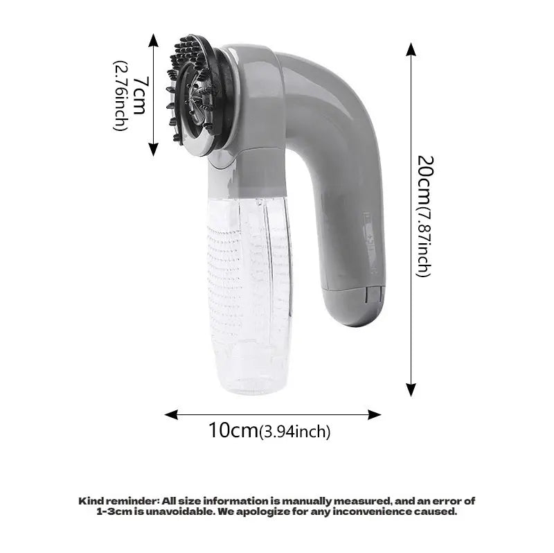 MyPetsBay™ Portable Electric Pet Hair Vacuum & Massage Brush Dual-Purpose Grooming Tool for Cats & Dogs