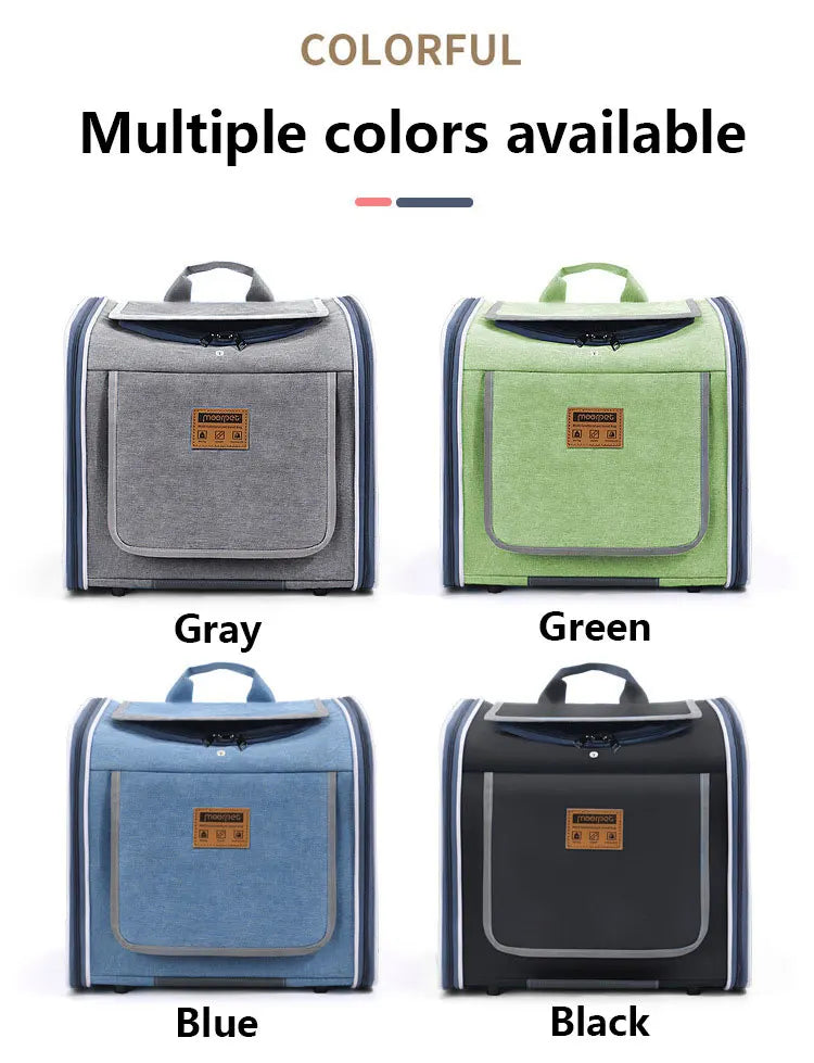 MyPetsBay™ 3-in-1 Bicycle Pet Carrier Bag  Convertible Cat & Small Dog Travel Backpack for Outdoor Adventures