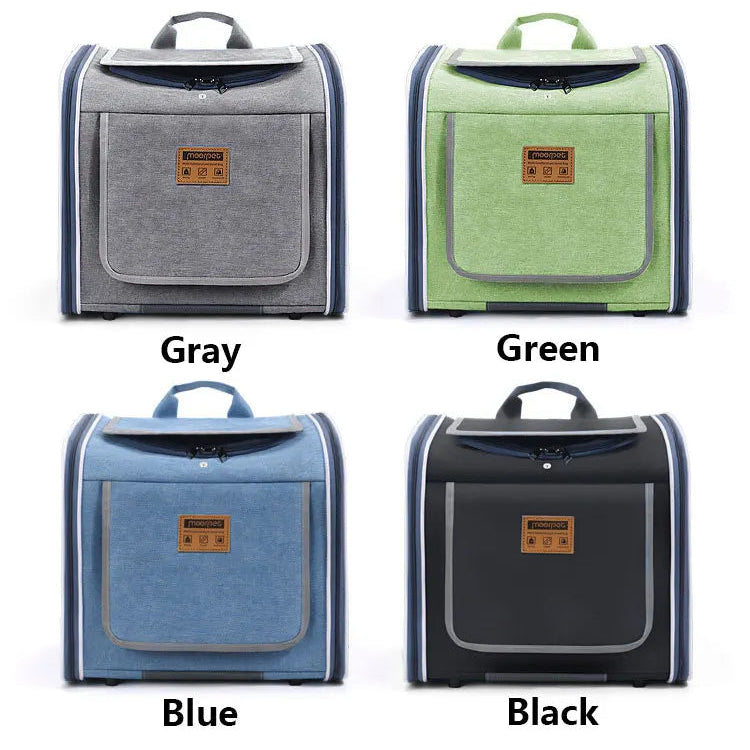 MyPetsBay™ 3-in-1 Bicycle Pet Carrier Bag  Convertible Cat & Small Dog Travel Backpack for Outdoor Adventures