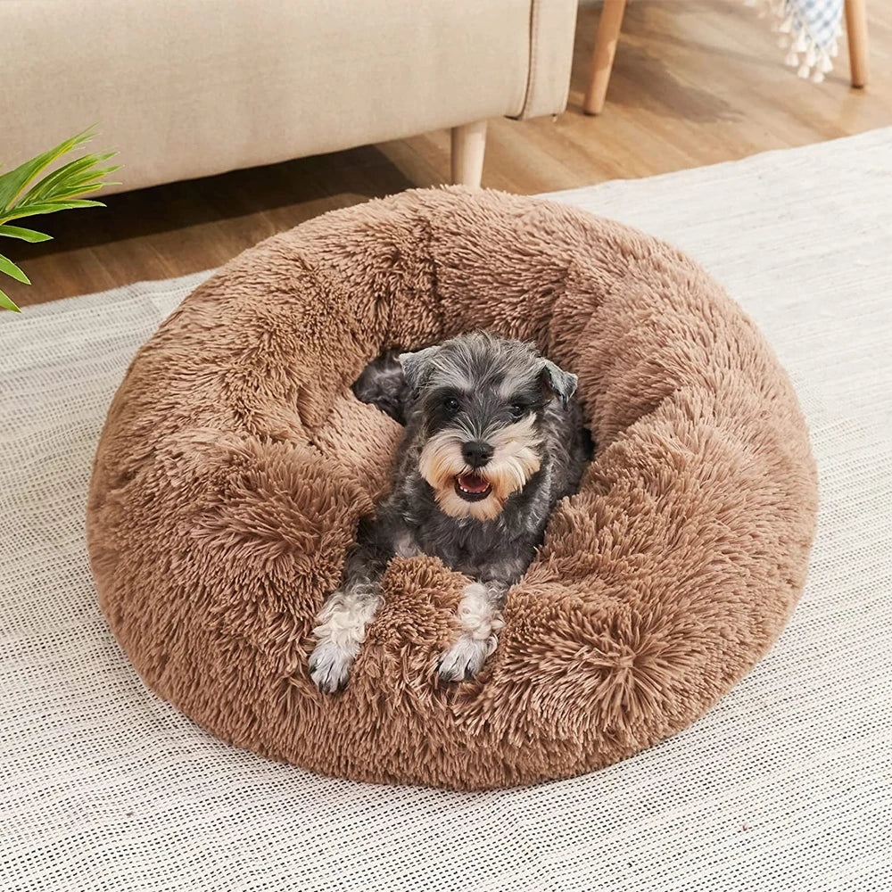 MyPetsBay™ Eco-Friendly Plush Pet Bed – Warm Corduroy Dog & Cat Sofa with Non-Slip Bottom, Machine Washabl