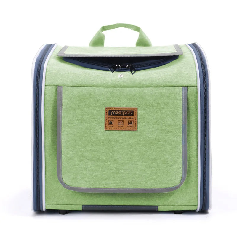 MyPetsBay™ 3-in-1 Bicycle Pet Carrier Bag  Convertible Cat & Small Dog Travel Backpack for Outdoor Adventures