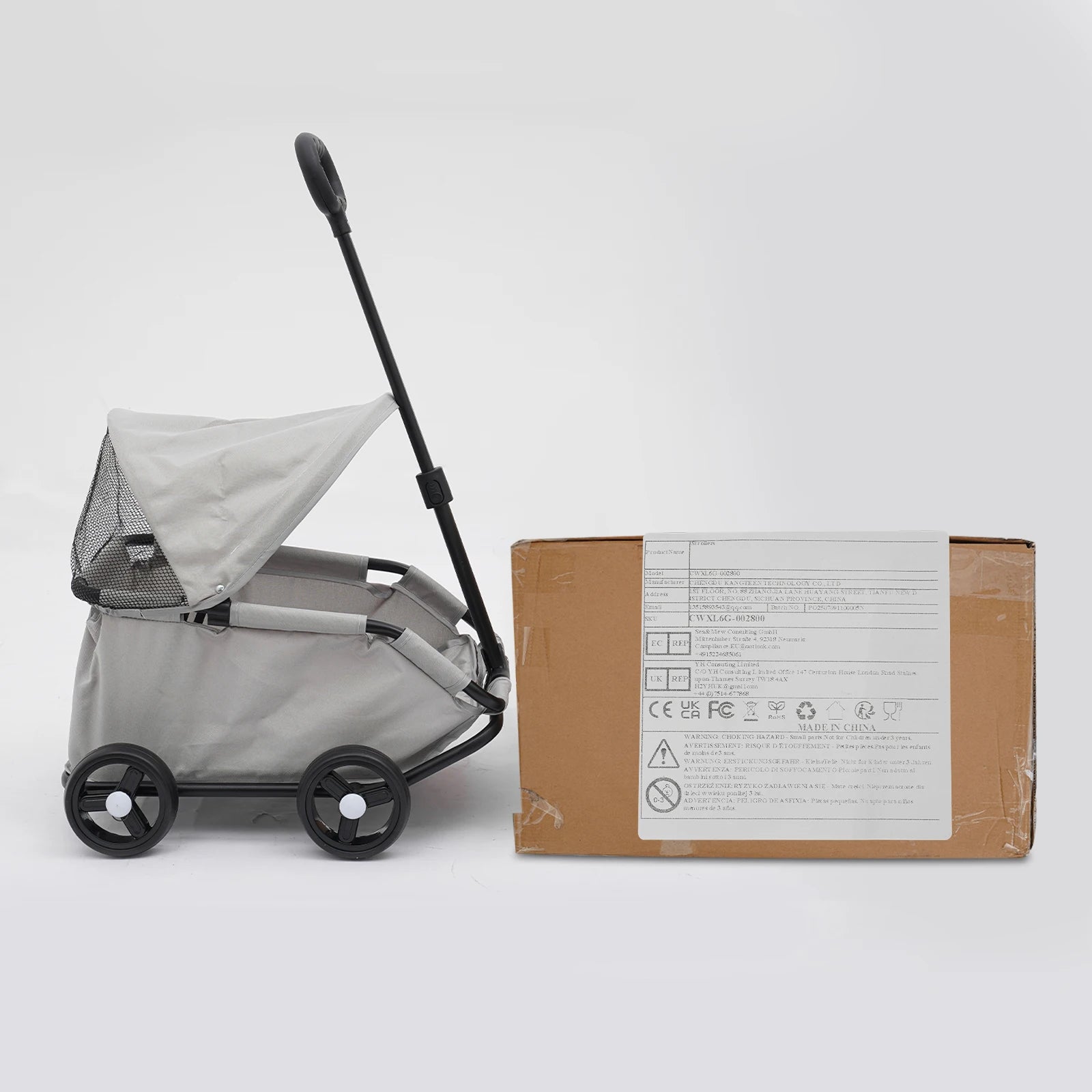 MyPetsBay™ Lightweight Foldable Pet Stroller – Travel Made Easy for Small Dogs and Cats