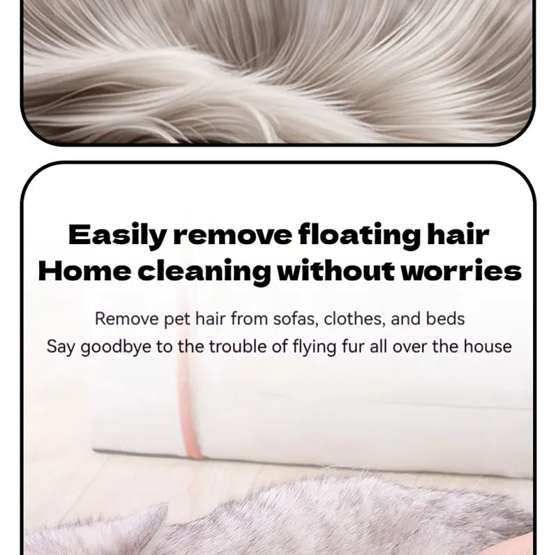 MyPetsBay™ Portable Electric Pet Hair Vacuum & Massage Brush Dual-Purpose Grooming Tool for Cats & Dogs