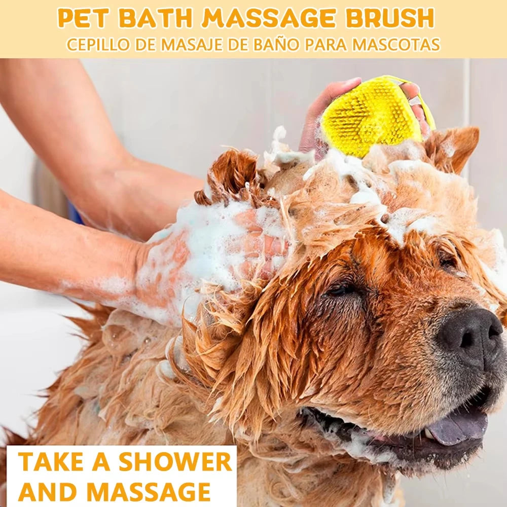 MyPetsBay™ Silicone Pet Massage & Bath Brush