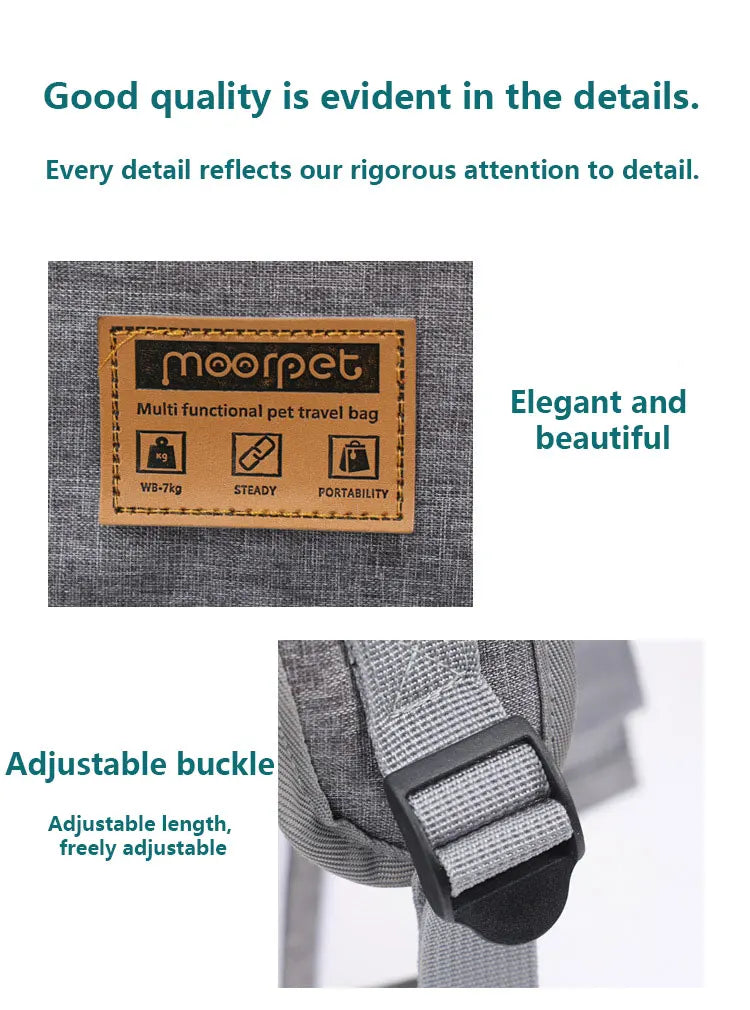 MyPetsBay™ 3-in-1 Bicycle Pet Carrier Bag  Convertible Cat & Small Dog Travel Backpack for Outdoor Adventures