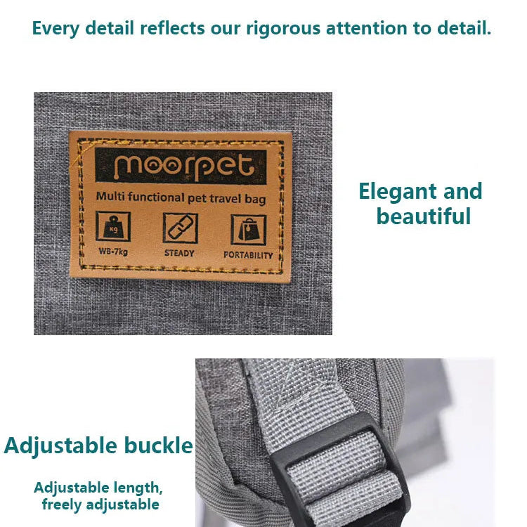 MyPetsBay™ 3-in-1 Bicycle Pet Carrier Bag  Convertible Cat & Small Dog Travel Backpack for Outdoor Adventures