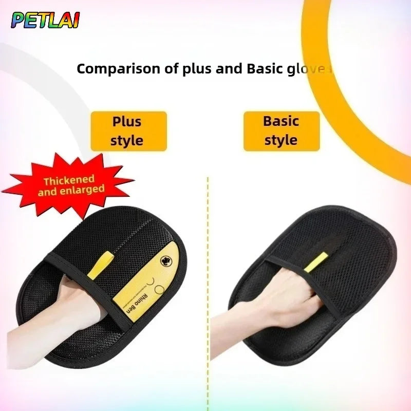 MyPetsBay™ Electrostatic Hair Glove Reusable, Washable Pet Hair Remover for Couch Carpet & Clothes