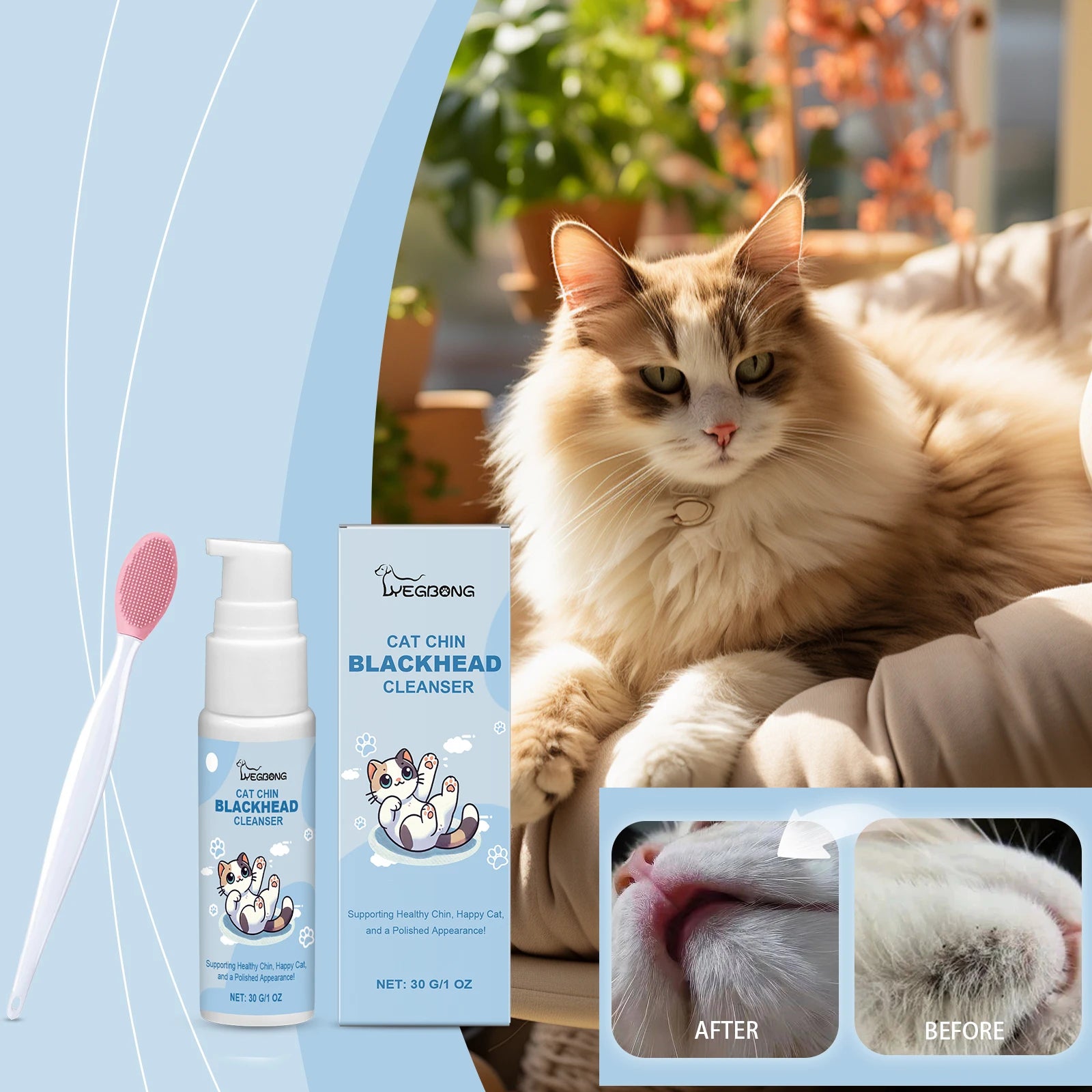 MyPetsBay™ Pet Oral & Chin Care Cleaning Kit