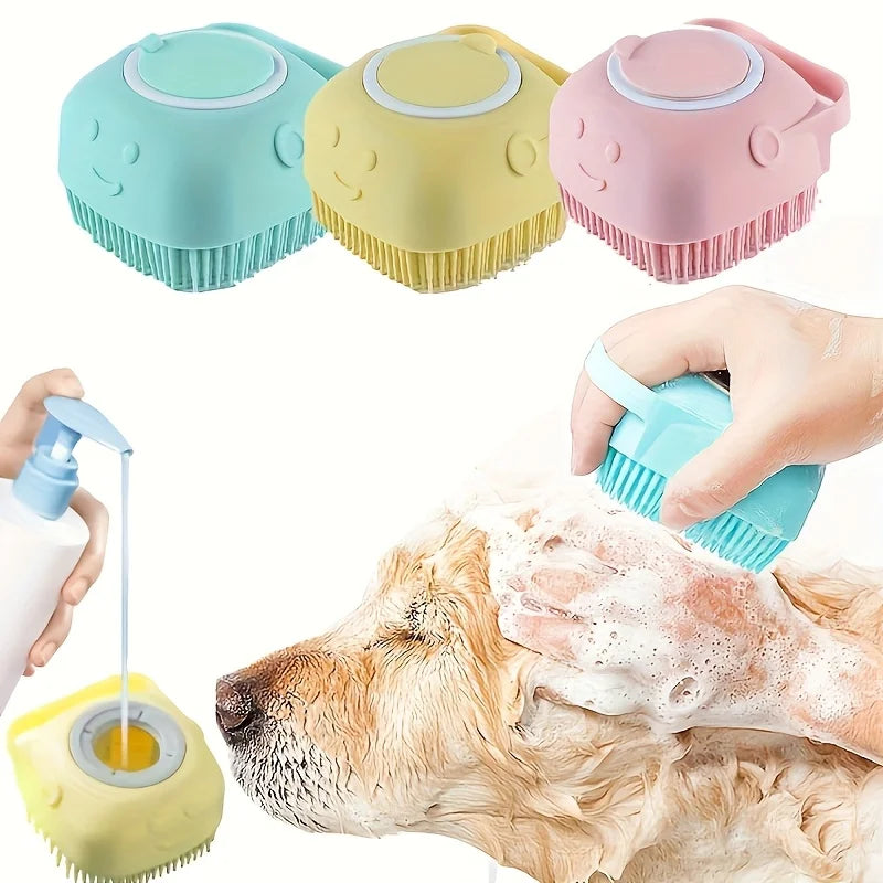 MyPetsBay™ Silicone Pet Massage & Bath Brush