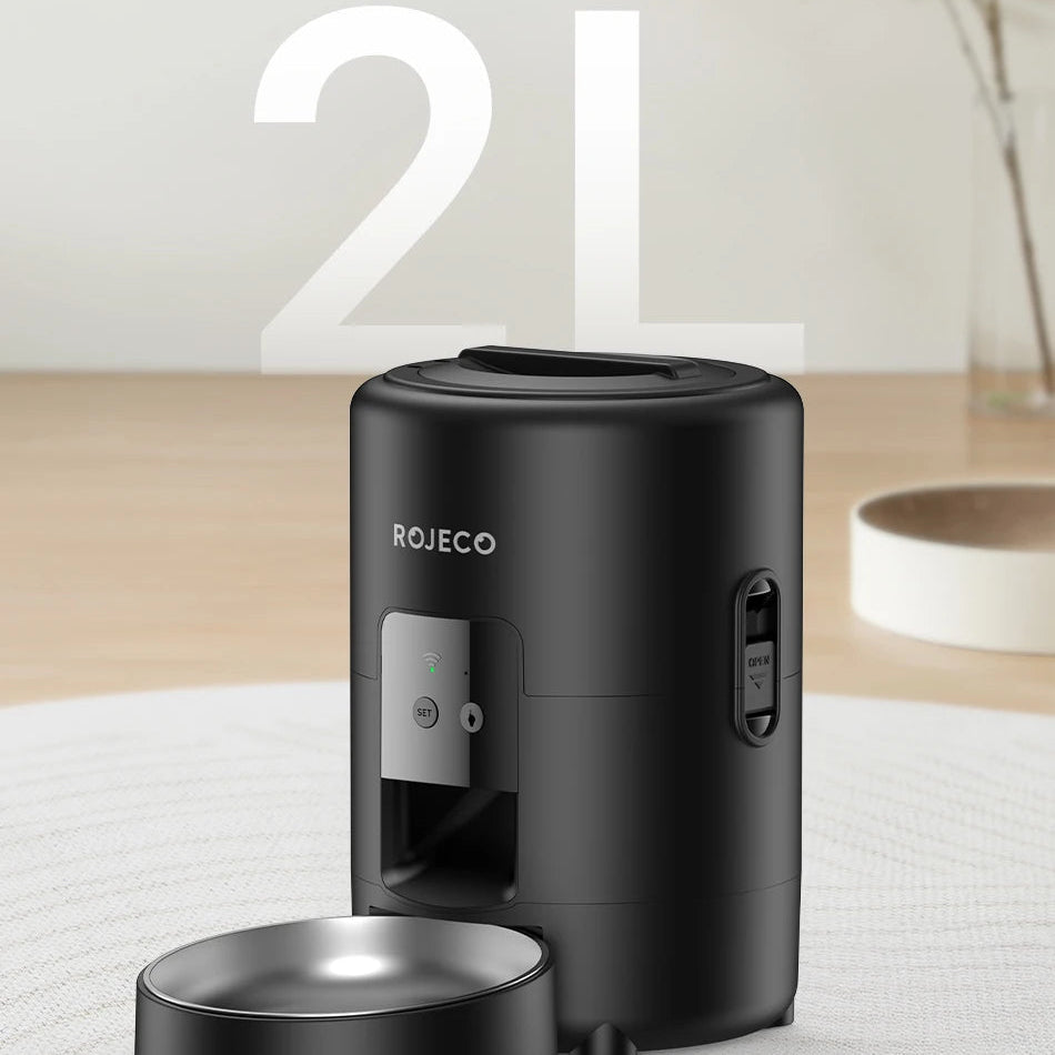 MyPetsBay™ ROJECO Smart Automatic Pet Feeder WiFi App Control Cat & Dog Food Dispenser