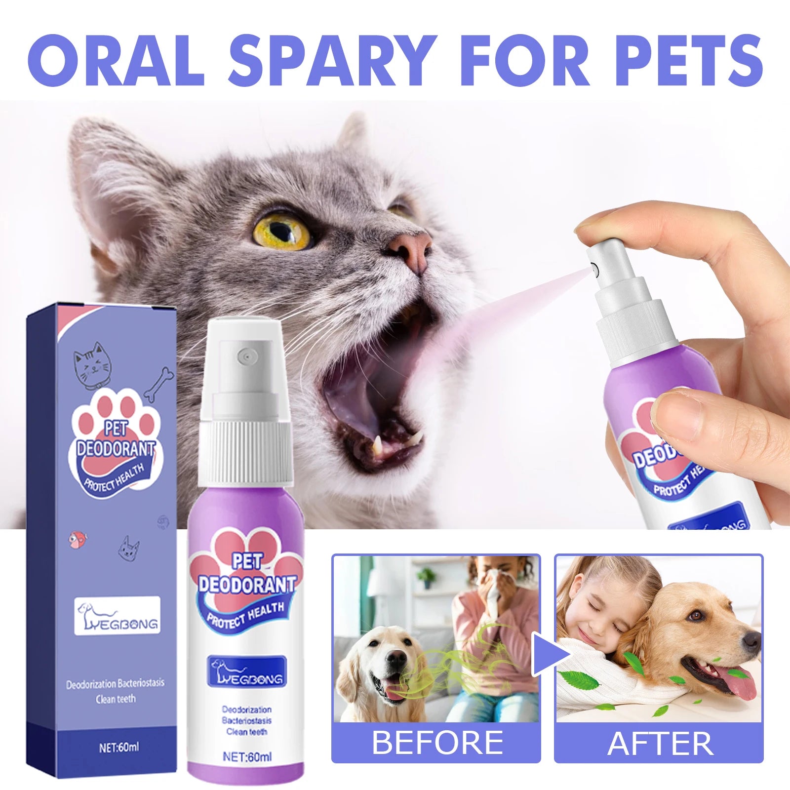 MyPetsBay™ Pet Oral Fresh Breath Spray